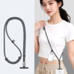 首掛けストラップ スマホストラップ 吊り下げ スマホ全機種対応 ネックストラップ 落下防止 スマホアクセサリ- ストラップ