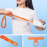 首掛けストラップ スマホストラップ 吊り下げ スマホ全機種対応 ネックストラップ 落下防止 スマホアクセサリ- ストラップ