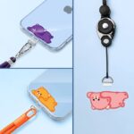 TPU製スマホストラップ用 背面 シールパッド 薄型 ネックストラップ ストラップホルダー対応シールパッド