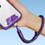TPU製スマホストラップ用 背面 シールパッド 薄型 ネックストラップ ストラップホルダー対応シールパッド