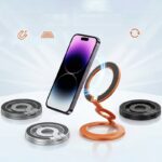 両面 折り畳式 マグネット式 スマホ スタンド Magsafe対応 スマートフォン 強磁器マグネット 全機種対応 マグネット iphone スタンド
