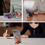 多機能適用 折れ畳式 スマホスタンド ホルダー 360度角度自由転回 Magsafe対応 スマホ スタンド 多場所対応可能 スマートフォンホルダー