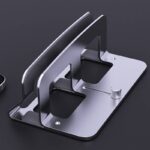 ラップトップスタンド アルミニウム製スタンド スッキリ収納可能！アルミ合金製 多機能収納ホルダー 超コンパクト タブレットPC ラップトップ ノートパソコン スタンド