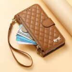 iPhone 17 手帳型ケース iPhone 16 対応手帳型ケース ショートストラップ付 iPhone16 PUレザー ケース