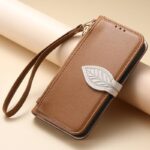 iPhone 17 手帳型ケース iPhone 16e対応手帳型ケース ショートストラップ付 iPhone16 PUレザー ケース スマホケース 全5色 SKU:AC12282025027 - Image 7