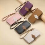 iPhone 17 手帳型ケース iPhone 16e対応手帳型ケース ショートストラップ付 iPhone16 PUレザー ケース スマホケース 全5色 SKU:AC12282025027 - Image 12