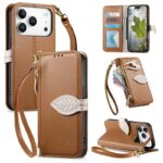 iPhone 17 手帳型ケース iPhone 16e対応手帳型ケース ショートストラップ付 iPhone16 PUレザー ケース スマホケース 全5色 SKU:AC12282025027 - Image 41