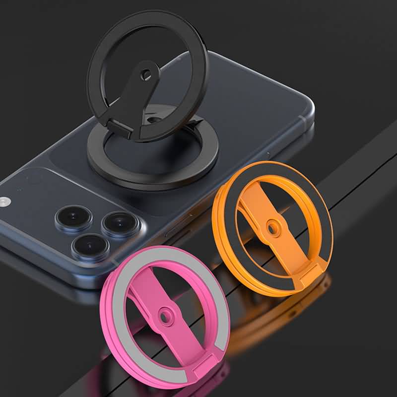 AC01072025002-11 両面 折り畳式 マグネット式 スマホ スタンド Magsafe対応 スマートフォン 強磁器マグネット 全機種対応 マグネット iphone スタンド 落下防止 全3色 SKU:AC01072025002 - Image 1