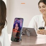 両面 折り畳式 マグネット式 スマホ スタンド Magsafe対応 スマートフォン 強磁器マグネット 全機種対応 マグネット iphone スタンド 落下防止