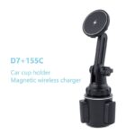 車載ホルダー ワイヤレス充電対応 PD15W Qiスマホホルダーカップホルダー カップホルダー フレキシブルアーム 車載用 スマホホルダー スマホ車載ホルダー