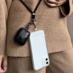 首掛けストラップ スマホストラップ 吊り下げ スマホ全機種対応 紐6mm*160mm ネックストラップ 落下防止 スマホアクセサリ-