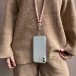 首掛けストラップ スマホストラップ 吊り下げ スマホ全機種対応 紐6mm*160mm ネックストラップ 落下防止 スマホアクセサリ-