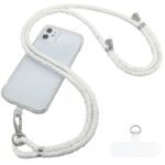 首掛けストラップ スマホストラップ 吊り下げ スマホ全機種対応 紐6mm*160mm ネックストラップ 落下防止 スマホアクセサリ-