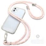 首掛けストラップ スマホストラップ 吊り下げ スマホ全機種対応 紐6mm*160mm ネックストラップ 落下防止 スマホアクセサリ-