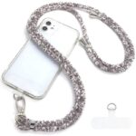 首掛けストラップ スマホストラップ 吊り下げ スマホ全機種対応 紐6mm*160mm ネックストラップ 落下防止 スマホアクセサリ-