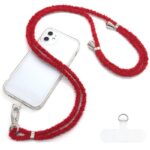首掛けストラップ スマホストラップ 吊り下げ スマホ全機種対応 紐6mm*160mm ネックストラップ 落下防止 スマホアクセサリ-