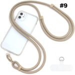 首掛けストラップ スマホストラップ 吊り下げ スマホ全機種対応 紐 7mm*150mm ネックストラップ 落下防止 スマホアクセサリ- ストラップ