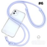 首掛けストラップ スマホストラップ 吊り下げ スマホ全機種対応 紐 7mm*150mm ネックストラップ 落下防止 スマホアクセサリ- ストラップ
