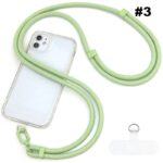 首掛けストラップ スマホストラップ 吊り下げ スマホ全機種対応 紐 7mm*150mm ネックストラップ 落下防止 スマホアクセサリ- ストラップ