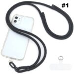 首掛けストラップ スマホストラップ 吊り下げ スマホ全機種対応 紐 7mm*150mm ネックストラップ 落下防止 スマホアクセサリ- ストラップ
