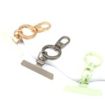 メタル製 スマホストラップ用 背面 シールパッド ネックストラップ ストラップホルダー アクセサリー