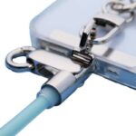 充電できる スマートフォン ネックストラップ USB Type-C to C ケーブル PD60W急速充電 携帯ストラップ ネックストラップ 充電 ケーブル