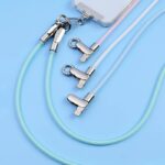 充電できる スマートフォン ネックストラップ USB Type-C to C ケーブル PD60W急速充電 携帯ストラップ ネックストラップ 充電 ケーブル