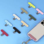 TPU製スマホストラップ用 背面 シールパッド 薄型 ネックストラップ ストラップホルダー対応シールパッド