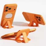 iPhone・スマホ 通用Magsafe対応ケース 強力磁 ケース 角度調節可能 折れ畳式 カード収納可能 ケース magsafe対応収納ケース