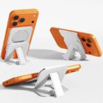 iPhone・スマホ 通用Magsafe対応ケース 強力磁 ケース 角度調節可能 折れ畳式 カード収納可能 ケース magsafe対応収納ケース