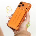 iPhone・スマホ 通用Magsafe対応ケース 強力磁 ケース 角度調節可能 折れ畳式 カード収納可能 ケース magsafe対応収納ケース