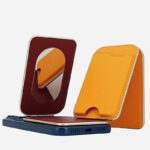 iPhone・スマホ 通用Magsafe対応ケース 強力磁 ケース 角度調節可能 折れ畳式 カード収納可能 ケース