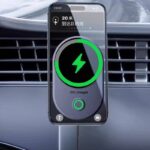 MagSafe対応 車載ホルダー Qi2.2ワイヤレス充電器 PD25W 快速充電器 ワイヤレスチャージャー エアコン吹出口