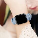 Apple watch バンド シュシュ ベルト Apple watch バンド ベルト Apple watch 38mm/40/41/42mm 42/44/45/46/49mm 交換用 伸縮ベルト
