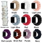 Apple watch バンド シュシュ ベルト Apple watch バンド ベルト Apple watch 38mm/40/41/42mm 42/44/45/46/49mm 交換用 伸縮ベルト