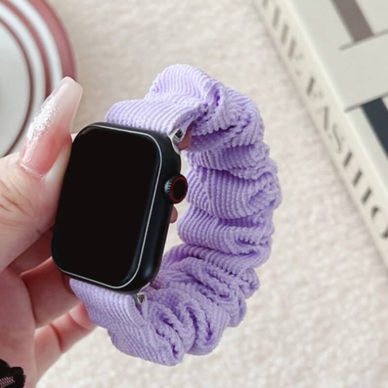 Apple watch バンド シュシュ ベルト Apple watch バンド ベルト Apple watch 38mm/40/41/42mm 42/44/45/46/49mm 交換用 伸縮ベルト