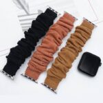 Apple watch バンド シュシュ ベルト Apple watch バンド ベルト Apple watch 38mm/40/41/42mm 42/44/45/46/49mm 交換用 伸縮ベルト