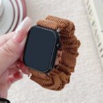 Apple watch バンド シュシュ ベルト Apple watch バンド ベルト Apple watch 38mm/40/41/42mm 42/44/45/46/49mm 交換用 伸縮ベルト