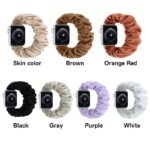 Apple watch バンド シュシュ ベルト Apple watch バンド ベルト Apple watch 38mm/40/41/42mm 42/44/45/46/49mm 交換用 伸縮ベルト