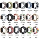 Apple watch バンド シュシュ ベルト  Apple watch バンド ベルト Apple watch 38mm/40/41/42mm 42/44/45/46/49mm 交換用 伸縮ベルト Apple Watchベルト  全41色 SKU:AC01122026038 - Image 3