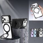 iPhone 17 合成革ケース magsafe対応 背面型ケース iPhone16 PUレザー ケース スマホケース 全4色 SKU:AC01132026002 - Image 3