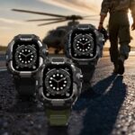 アップルウォッチ バンド 一体型バンド メタル ケース一 保護ケース 一体型 高級 Apple watch