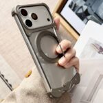 iPhone17 ケース メタル ケース カバー iPhone17pro ケース スマホケース