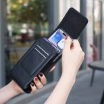 スマホ収納 ベルト掛け カード 小銭入れ アウトドア ウエストポーチ 縦型スマホポーチ マルチポーチ スマホ入れ 携帯入れ ベルトに通せるウエストポーチ