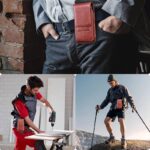 スマホ収納 ベルト掛け カード 小銭入れ アウトドア ウエストポーチ 縦型スマホポーチ マルチポーチ スマホ入れ 携帯入れ ベルトに通せるウエストポーチ