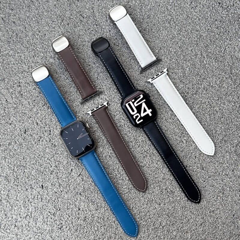 アップルウォッチ バンド 本革製 ベルト マグネット式 アップルウォッチ バンド ベルト