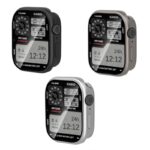 AppleWatch S11/S10 42/46mm アップルウォッチ 専用 ケース TPU+アルミニウム合金+ガラスフィルム構造 AppleWatch Ultra 49mm 保護ケース
