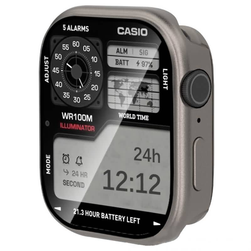 AppleWatch S11/S10 42/46mm アップルウォッチ 専用 ケース TPU+アルミニウム合金+ガラスフィルム構造 AppleWatch Ultra 49mm 保護ケース