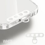 メタル製 スマホストラップ用 背面 シールパッド ネックストラップ ストラップホルダー アクセサリー