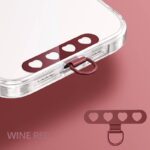 メタル製 スマホストラップ用 背面 シールパッド ネックストラップ ストラップホルダー アクセサリー